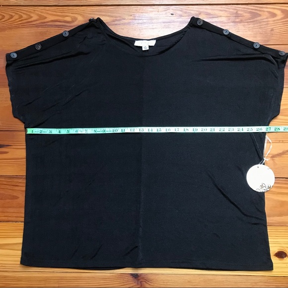 Misia Curvy Black Top, NWT, 1X - Picture 8 of 13